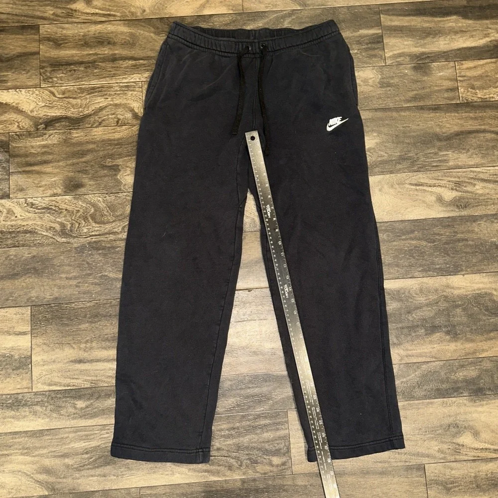 Nike Sweatpants Fleece Relaxed Regular Fit Men's Size M Black Athletic Wear
